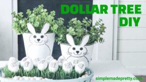 Bunny Buckets DIY Dollar tree