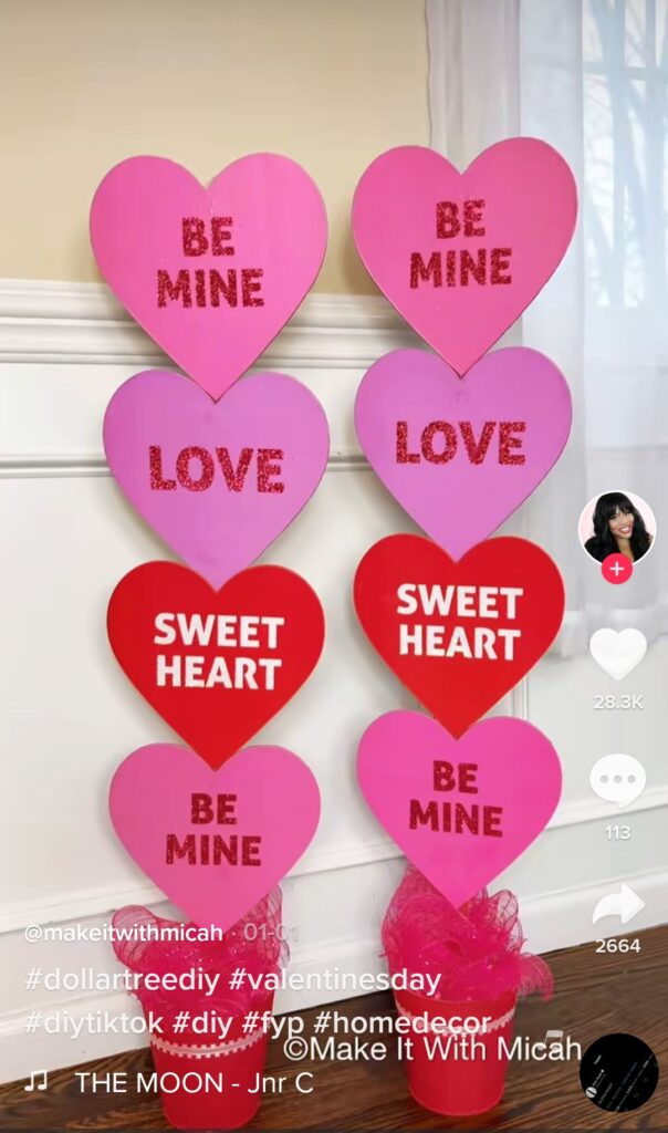 Dollar Tree DIY Valentines Day Decor Sweettarts Sign