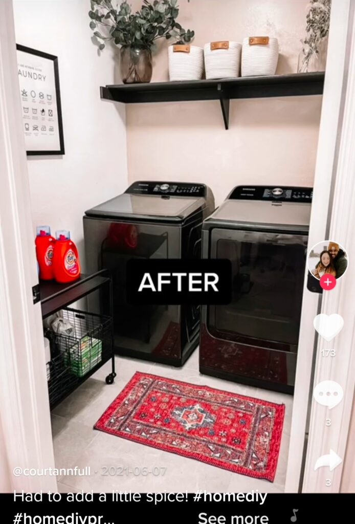 Budget Friendly DIY Laundry Room Simple Makeover