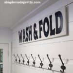 Budget Friendly Laundry Room Decor wash and fold sign laundry sign
