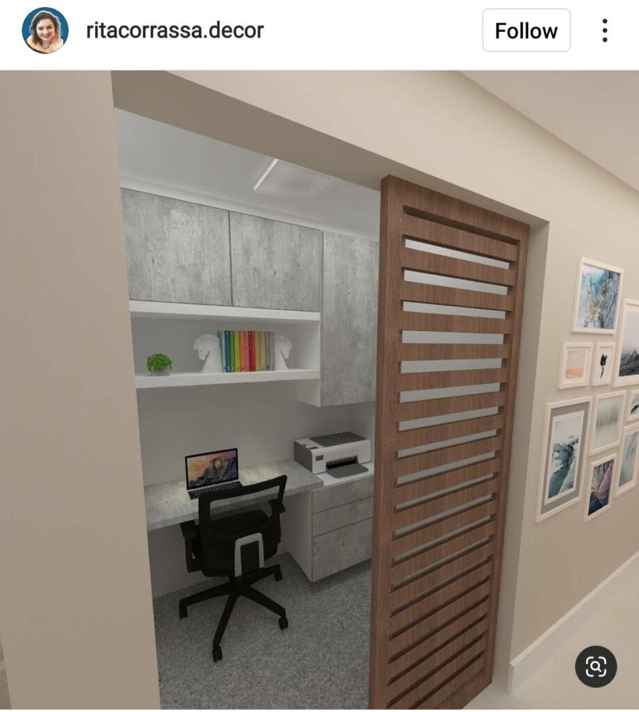 DIY home office closet