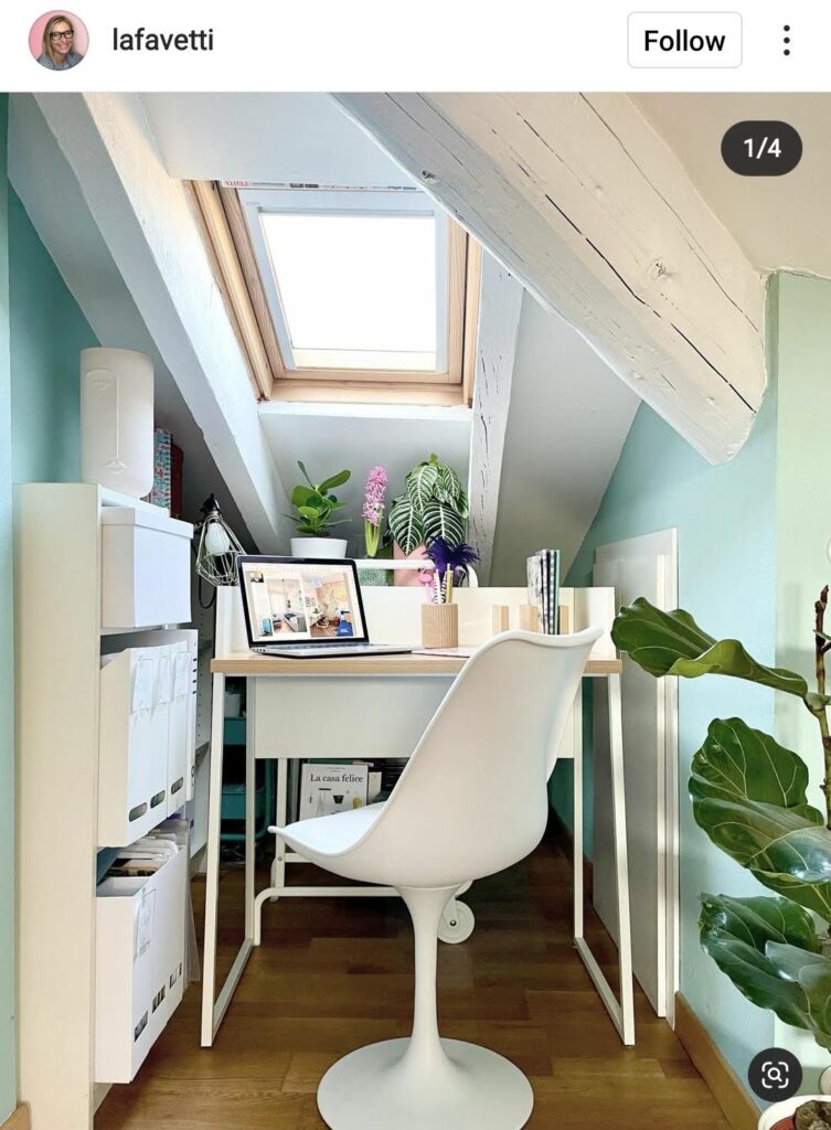 small home office attic