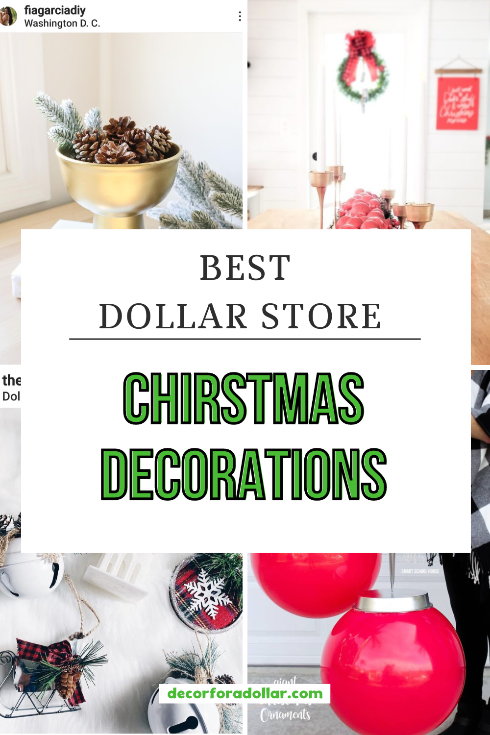 17 Best Dollar Store DIY Christmas Decorations - Decor For A Dollar