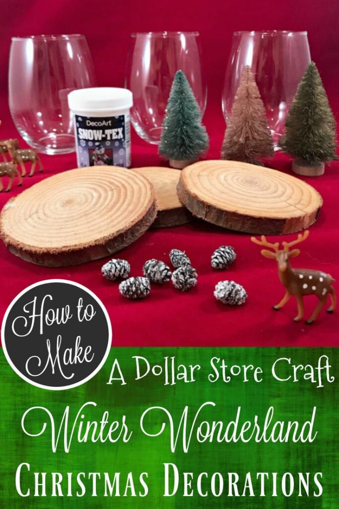 best dollar store wine glass DIY christmas decoration