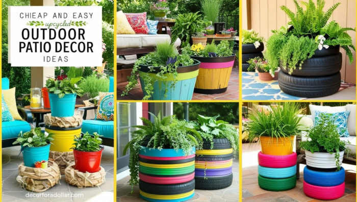 Upcycled Planter Ideas, Patio Decor on a budget