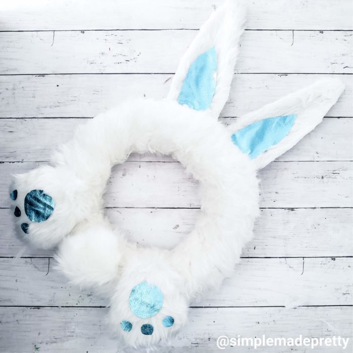 Dollar Tree DIY Easter Bunny Wreath