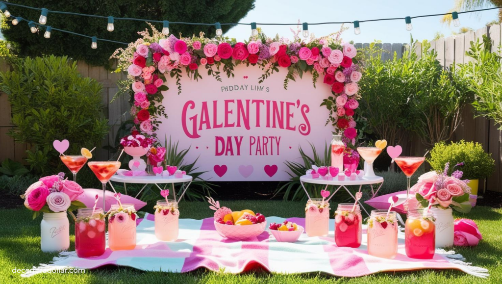DIY Photo Booth Galentine's Party