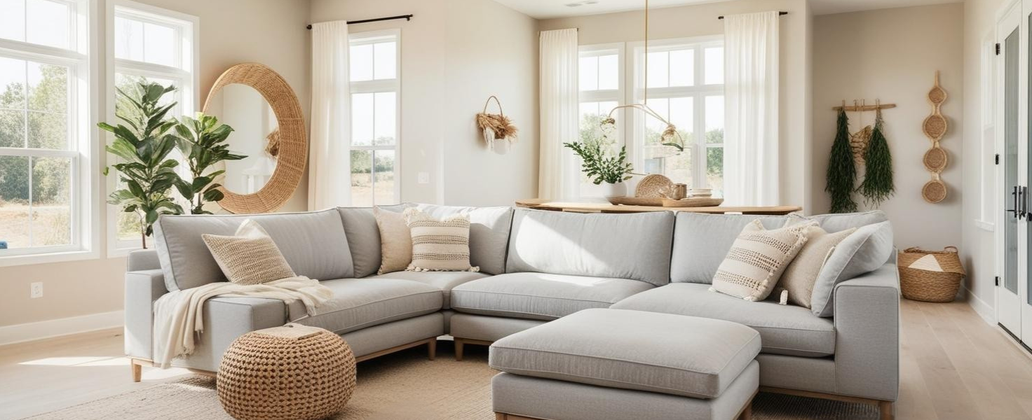 California Coastal, Living room Update on a Budget