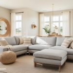 California Coastal, Living room Update on a Budget