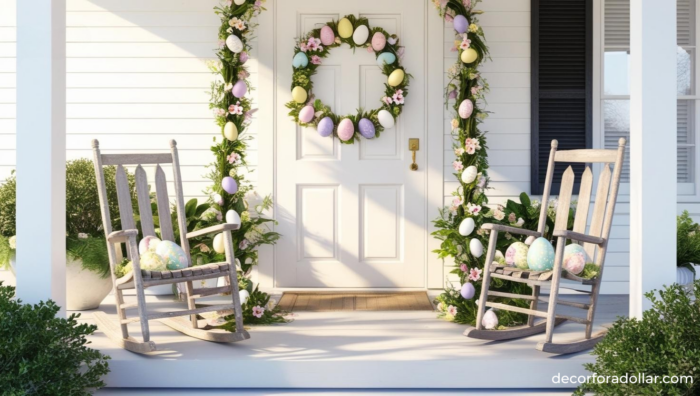 Spring Porch Decor Easter Egg Garland