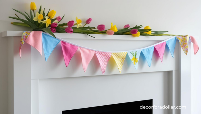 Spring mantel decor, Spring Living Room Decor