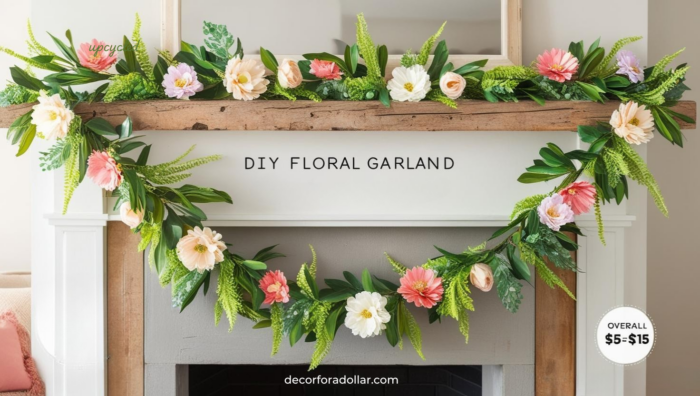 Spring Garland, Spring Living Room Decor