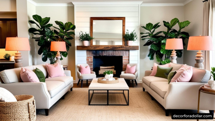 Neutral Living room, Living room Update on a Budget