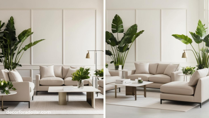 Neutral Living room, Living room Update on a Budget