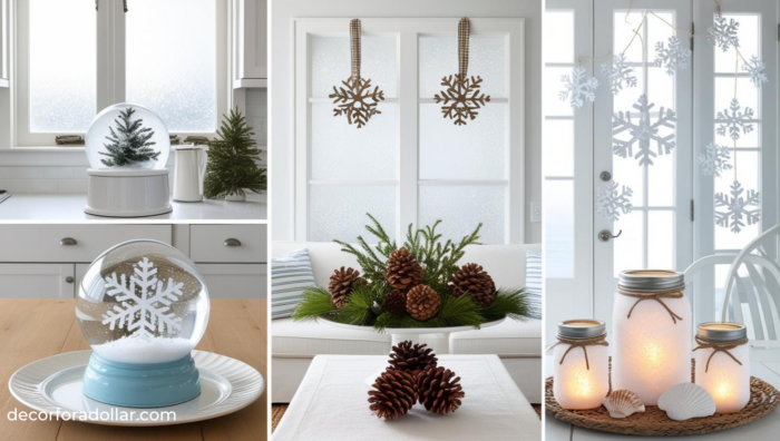 Winter Dollar Tree DIY Decorations