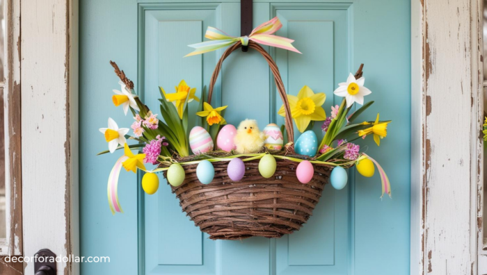 Dollar Store DIY Easter Wreaths Decor for a Dollar 