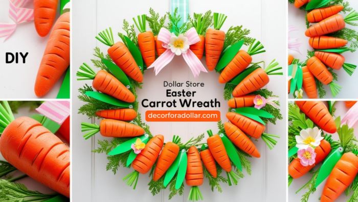 Dollar Store DIY Easter Wreaths Decor for a Dollar 
