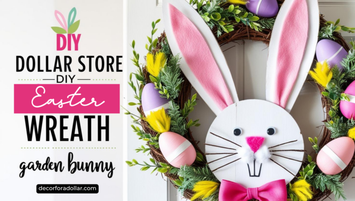 Dollar Store DIY Easter Wreaths Decor for a Dollar