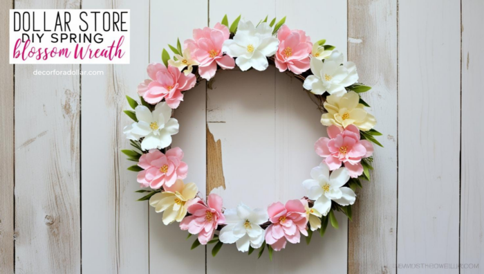 Dollar Store DIY Easter Wreaths Decor for a Dollar