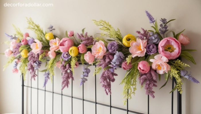 Dollar Tree DIY Spring Headboard Bedroom Decor
