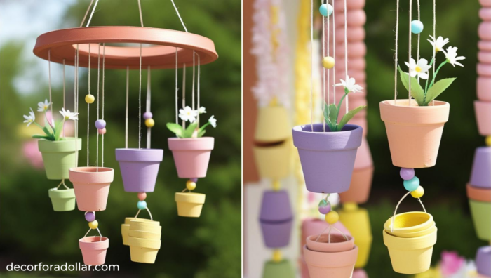 Dollar Tree DIY Wind Chimes Spring Porch Decor