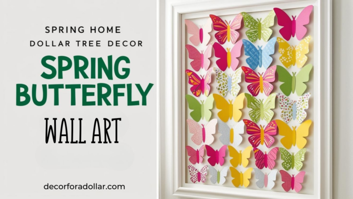 Butterfly Wall Art Dollar Tree DIY