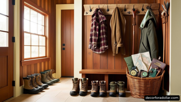 Mudroom Entryway Ideas Cheap Rustic