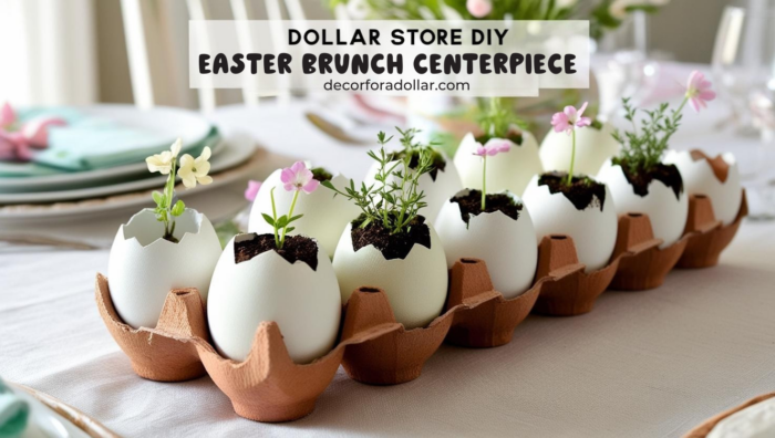 Spring Dollar Tree DIY Centerpieces