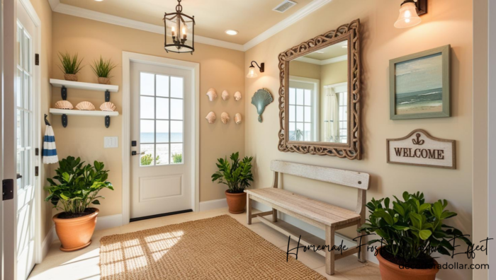 Entryway Bench, Entryway Decor on a Budget