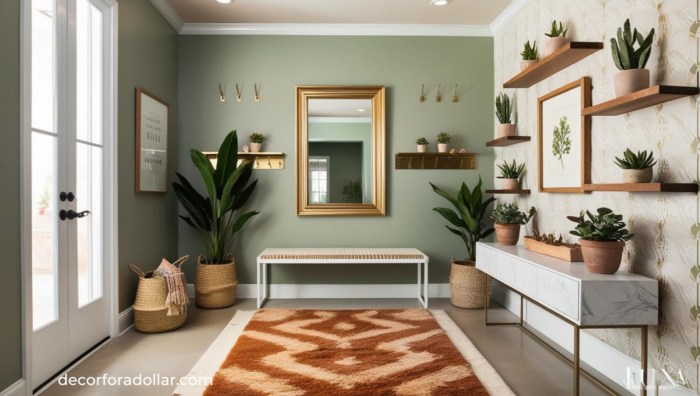 Floating shelves Entryway Ideas