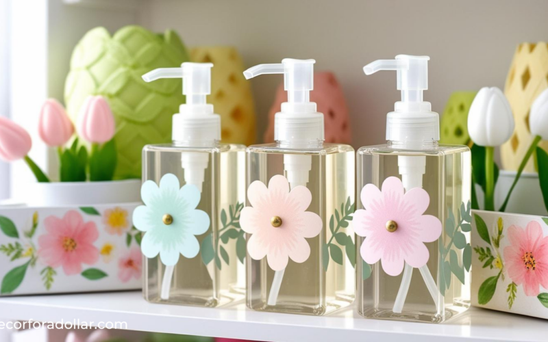 Spring Dollar Tree Decor Soap Dispenser