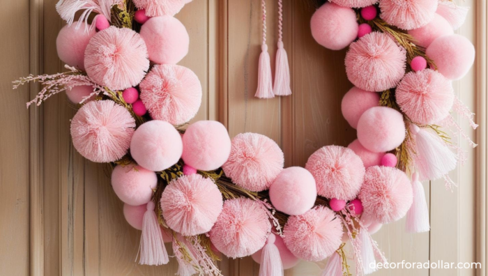 Pom-Pom and Tassel Wreath