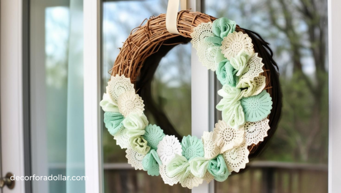 Vintage Doily Wreath