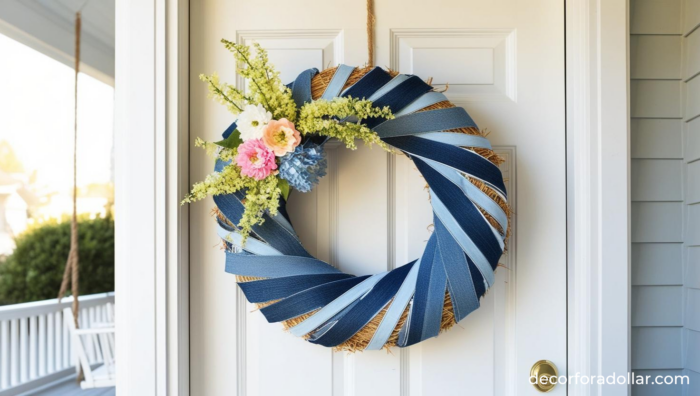 Denim Wreath