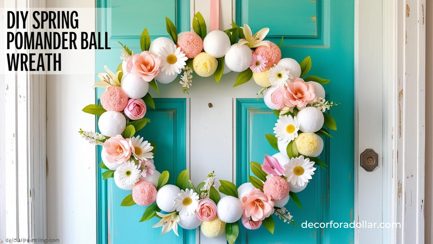 40 DIY Spring Wreaths For Your Front Door That You Can Make for Less ...