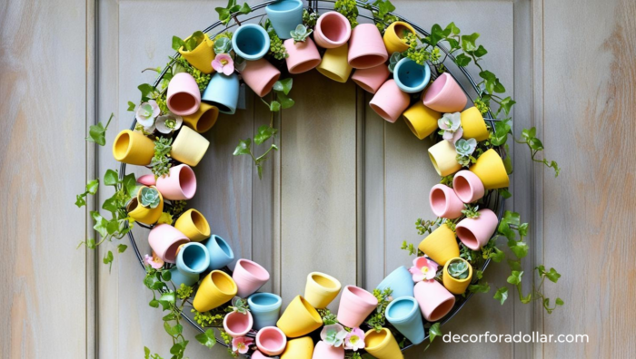 Clay Pot Wreath
