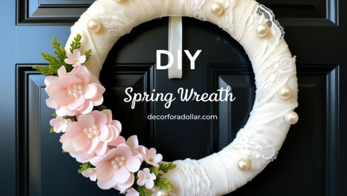 Lace and Pearl Wreath