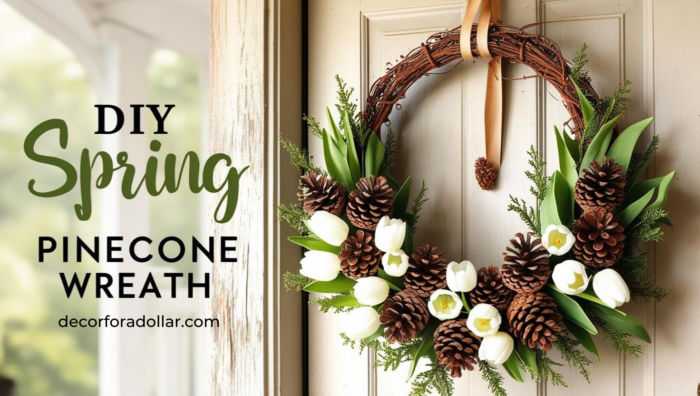 Pinecone Wreath, Spring Wreath