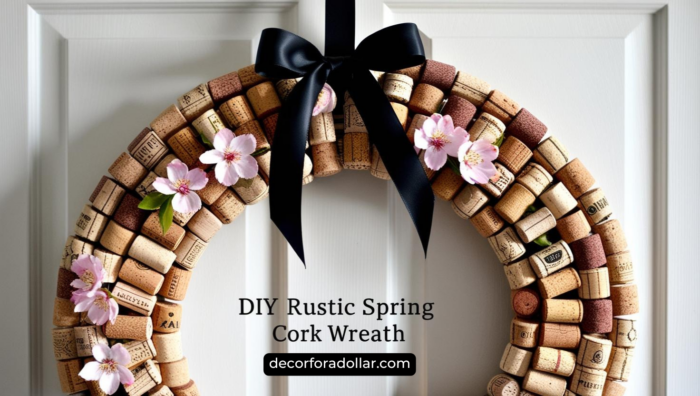 Cork Wreath DIY, Spring Wreath