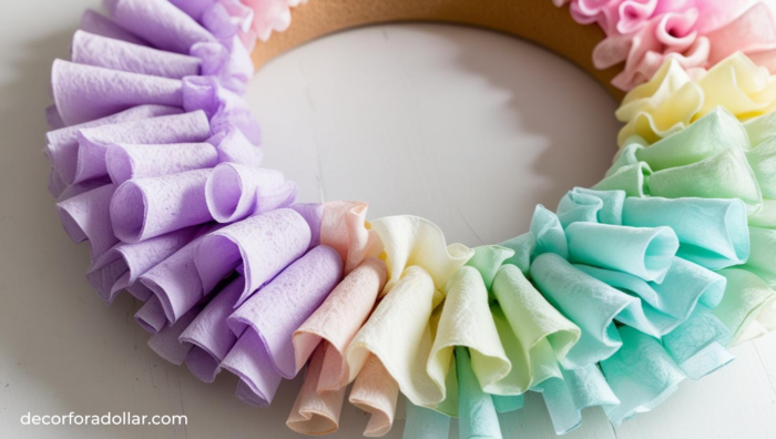 DIY Coffee Filter Wreath, Spring Wreath