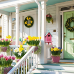 Spring Front Porch Decor, Easter Front Porch