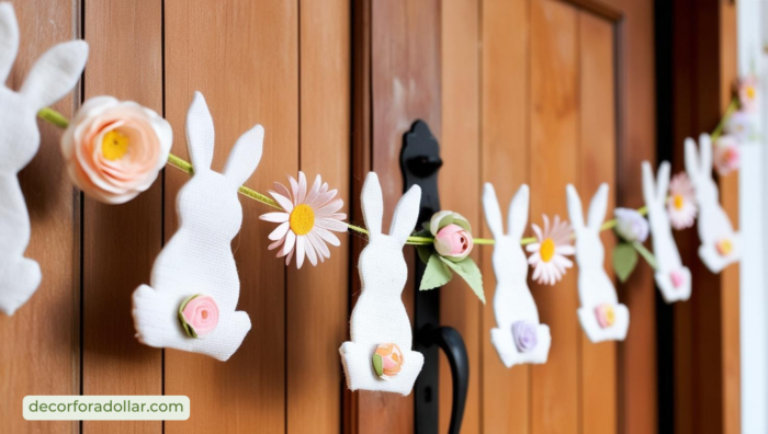 DIY Easter Bunny Bunting Spring Decor